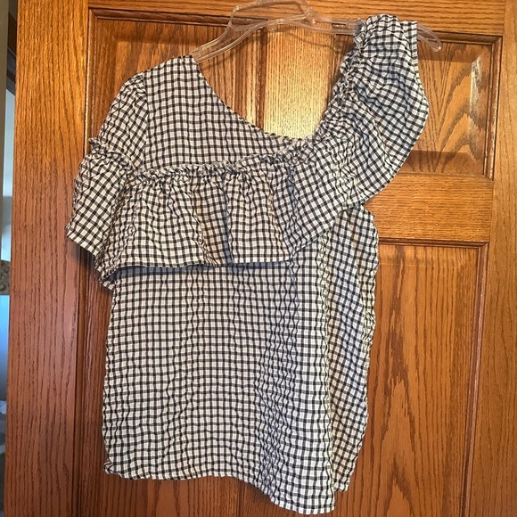 Off shoulder gingham top - Picture 3 of 3